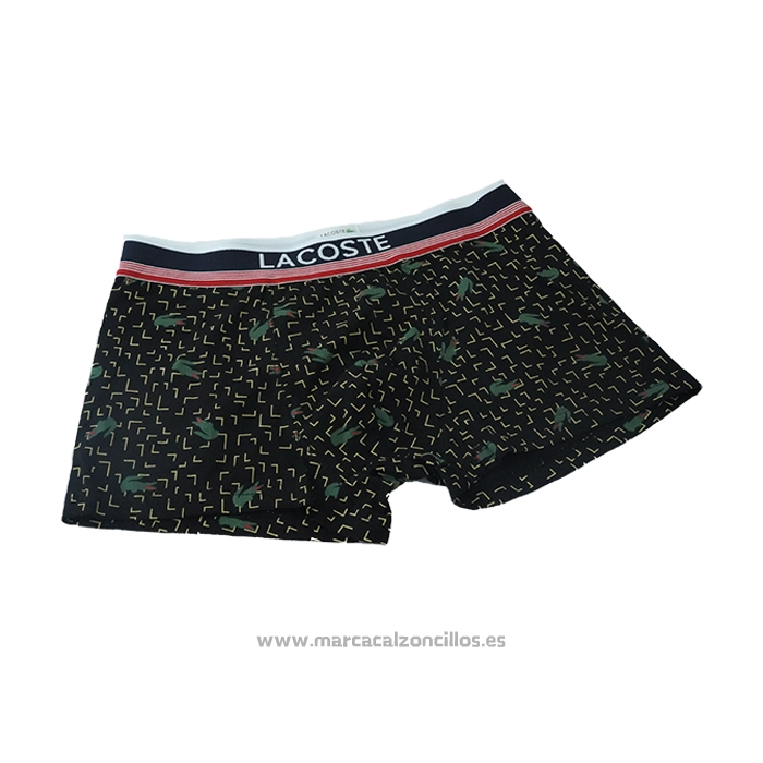 Boxer Lacoste Hombre Prints Colors Negro Verde